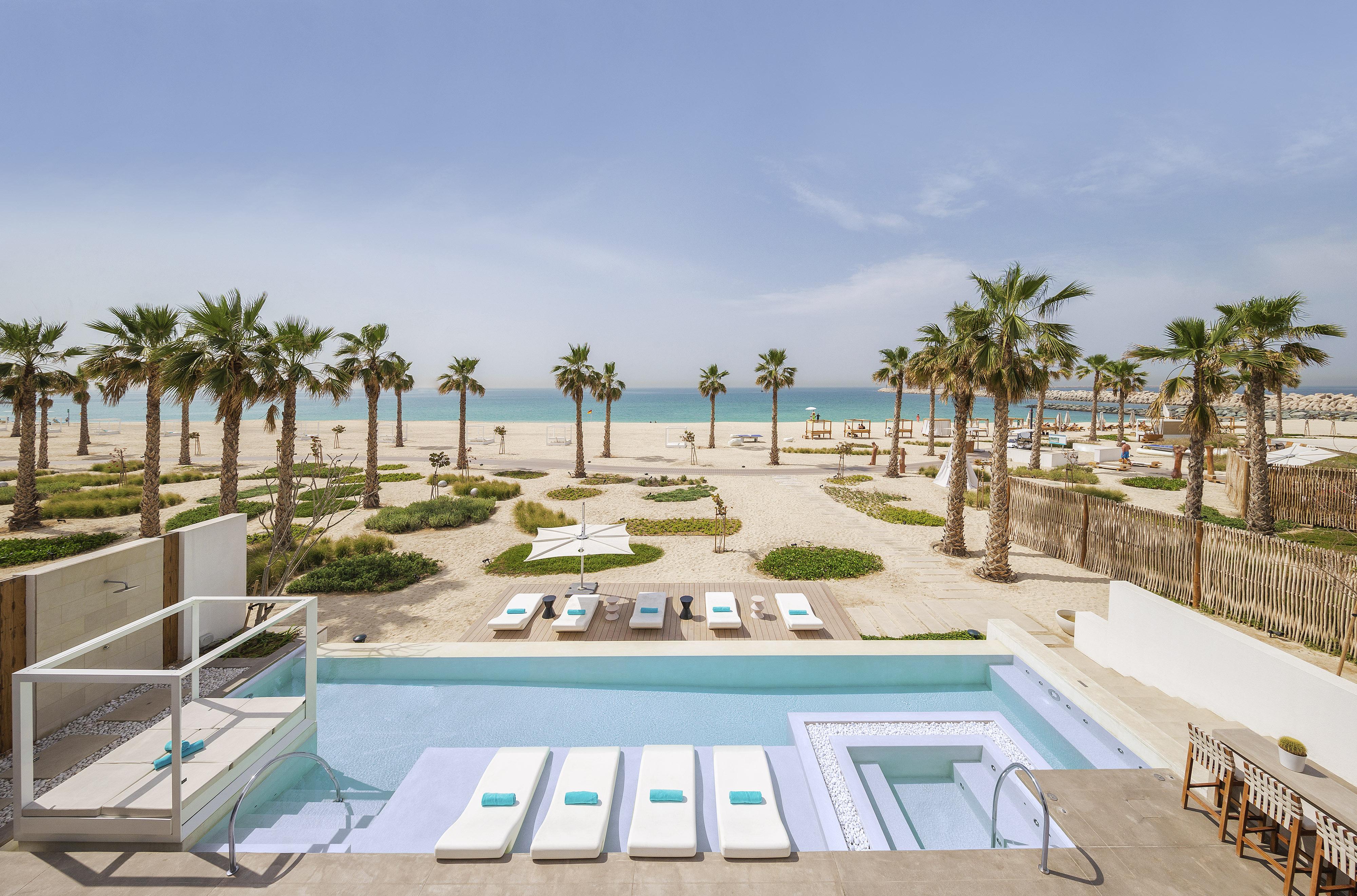 Nikki Beach Resort&Spa Dubai Bagian luar foto Beach at the hotel